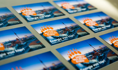 Postkarten der GASAG-Kampagne.