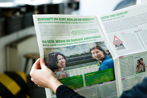 Wahlkampfzeitung von Bündnis 90/ Die Grünen