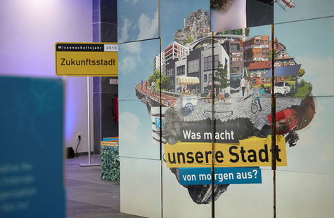 Wissenschaftsjahr 2015 Zukunftsstadt Aufsteller