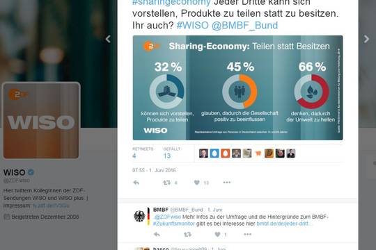 Das Bild zeigt einen Screenshot von bild.de, als dort über den ZukunftsMonitor berichtet wurde.